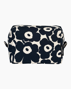 Marimekko Mini Unikko Vilja Cosmetic Bag – Off-White / Dark Blue