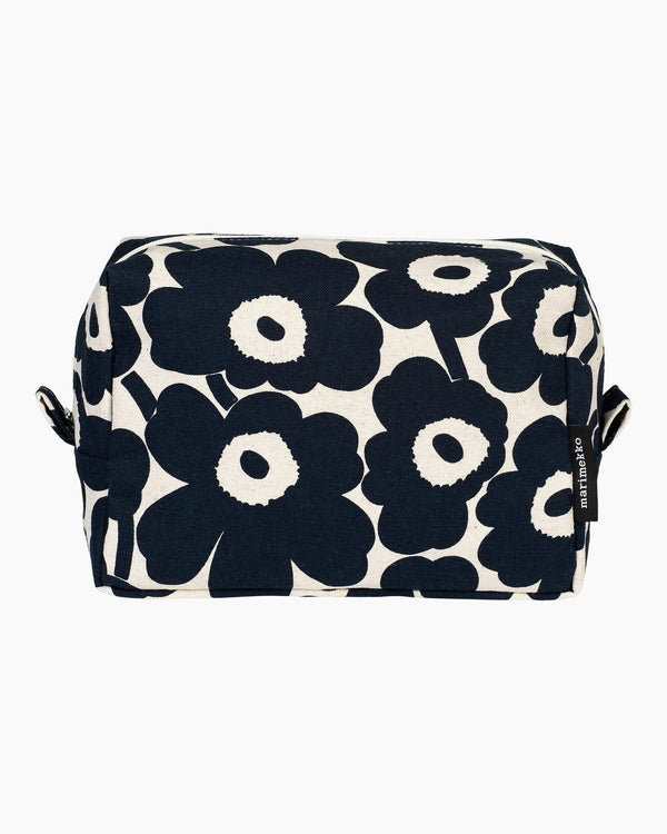 Marimekko Mini Unikko Vilja Cosmetic Bag – Off-White / Dark Blue
