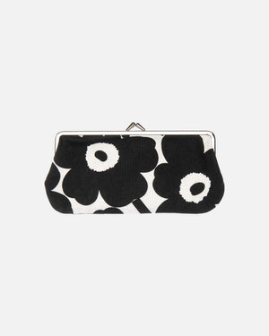 Marimekko Mini Unikko Silmälasi Kukkaro Purse – White / Black