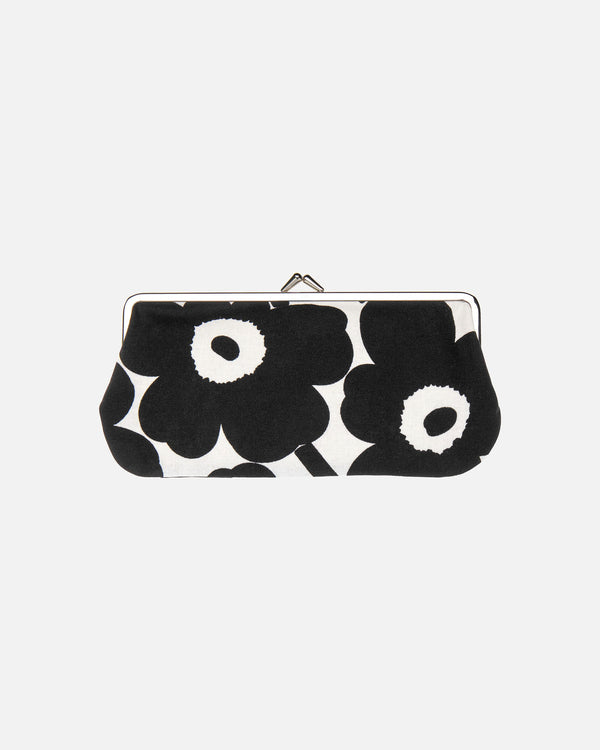 Marimekko Mini Unikko Silmälasi Kukkaro Purse – White / Black