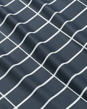 Marimekko Tiiliskivi Acrylic Coated Cotton Fabric – Black / White