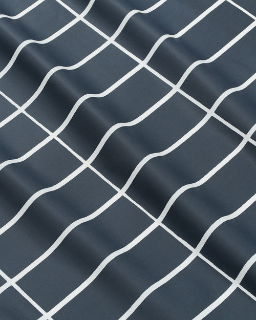 Marimekko Tiiliskivi Acrylic Coated Cotton Fabric – Black / White