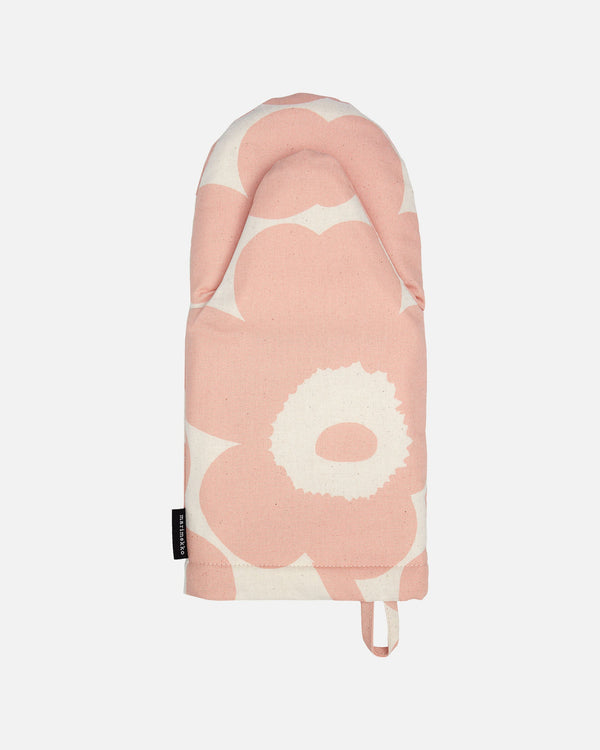 Marimekko Pieni Unikko Oven Mitten – Unbleached / Peach