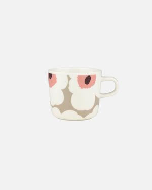 Marimekko Oiva / Unikko Coffee Cup 2 dl – White / Clay / Rose