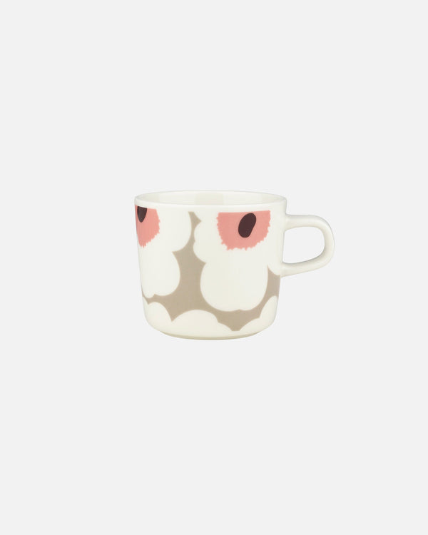 Marimekko Oiva / Unikko Coffee Cup 2 dl – White / Clay / Rose