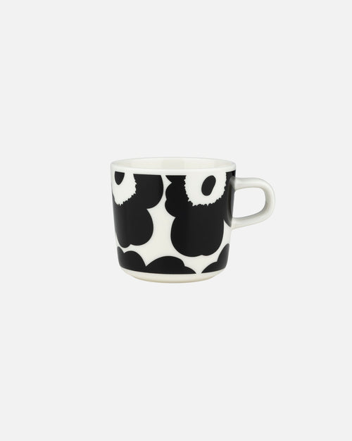 Marimekko Oiva / Unikko Coffee Cup 2 dl – White / Black