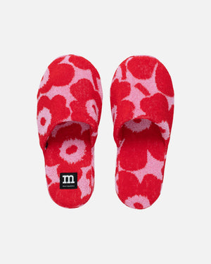 Marimekko Mini Unikko Slippers – Pink / Red