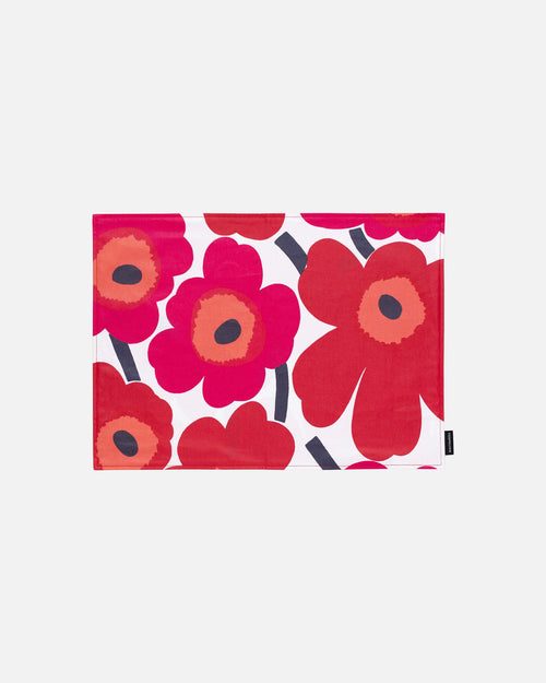 Marimekko Pieni Unikko Placemat 31 x 42 cm – White / Red