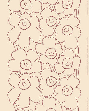Marimekko Piirto Unikko Cotton Linen Fabric
