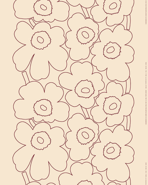 Marimekko Piirto Unikko Cotton Linen Fabric