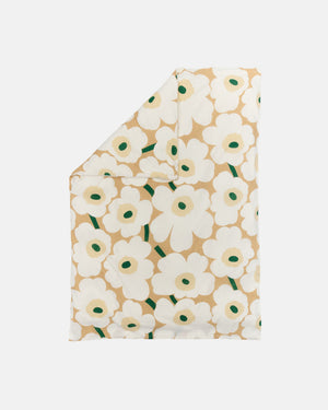 Marimekko Unikko Duvet Cover 150 x 210 cm – Sand / Off-White / Hay / Emerald