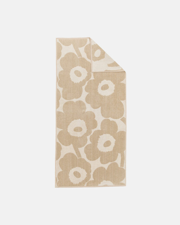 Marimekko Unikko Bath Towel 70 x 150 cm – Off-White / Linen