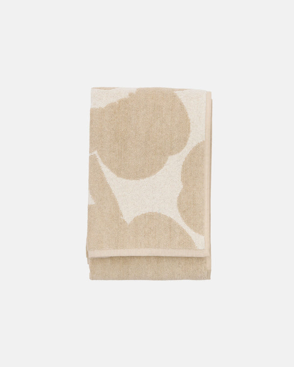 Marimekko Unikko Bath Towel 70 x 150 cm – Off-White / Linen