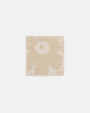 Marimekko Unikko Mini Towel 30 x 30 cm – Off-White / Linen