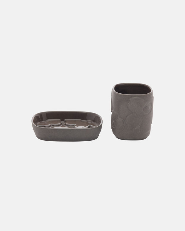 Marimekko Unikko Bathroom Accessory Set – Volcanic Rock