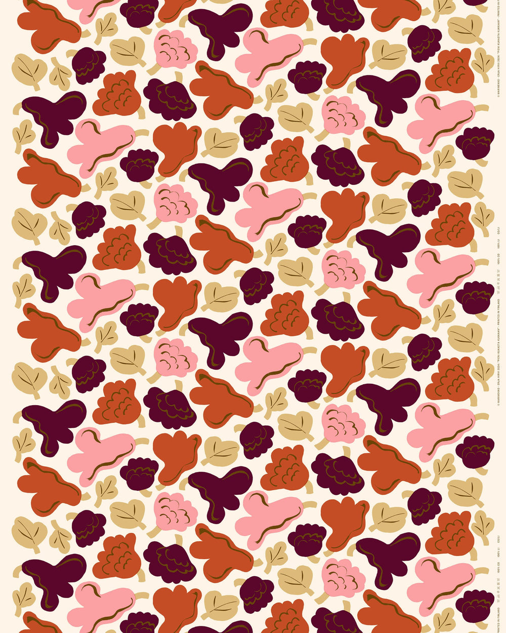 Marimekko Pieni Kukasta Kukkaan Acrylic Coated Cotton Fabric