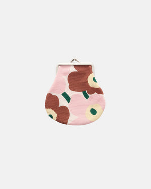 Marimekko Mini Unikko Pieni Kukkaro Purse – Off-White / Pink / Chestnut / Light Yellow