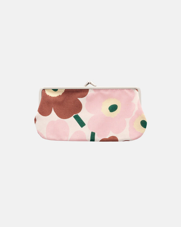 Marimekko Mini Unikko Silmälasi Kukkaro Purse – Off-White / Pink / Chestnut / Light Yellow