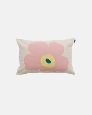 Marimekko Unikko Cushion Cover 40 x 60 cm – Off-White / Pink / Chestnut / Light Yellow