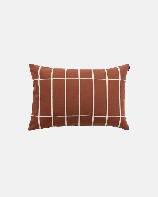 Marimekko Tiiliskivi Cushion Cover 40 x 60 cm – Off-White / Chestnut