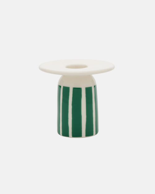 Marimekko Piccolo Candle Holder – White / Green