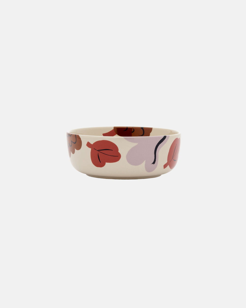 Marimekko Oiva / Kukasta Kukkaan Bowl 4 dl – Stoneware / Plum / Bronze / Terracotta