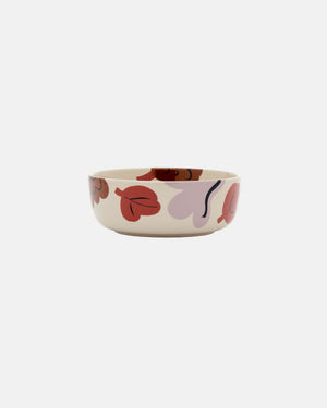 Marimekko Oiva / Kukasta Kukkaan Bowl 4 dl – Stoneware / Plum / Bronze / Terracotta