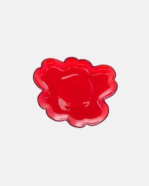 Marimekko Unikko Glass Plate 20 cm – Red