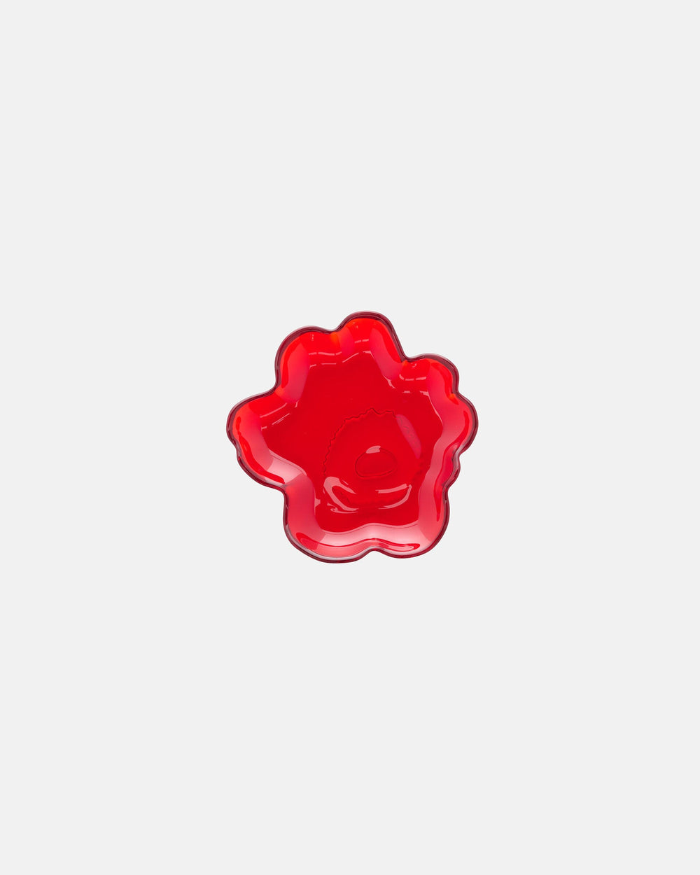 Marimekko Unikko Glass Plate 13 cm – Red