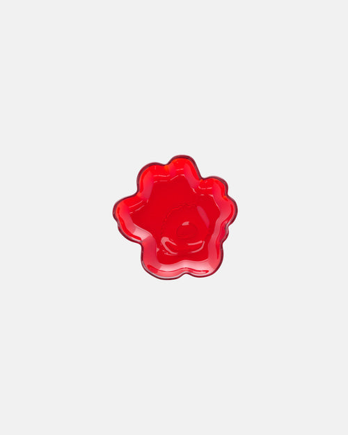 Marimekko Unikko Glass Plate 13 cm – Red