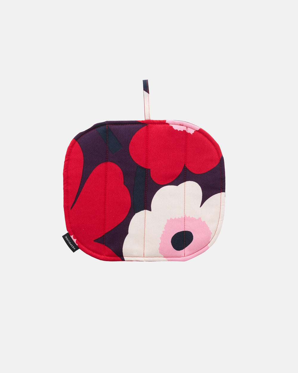 Marimekko Pieni Unikko Pot Holder – Plum / Cranberry / Off-White / Rose