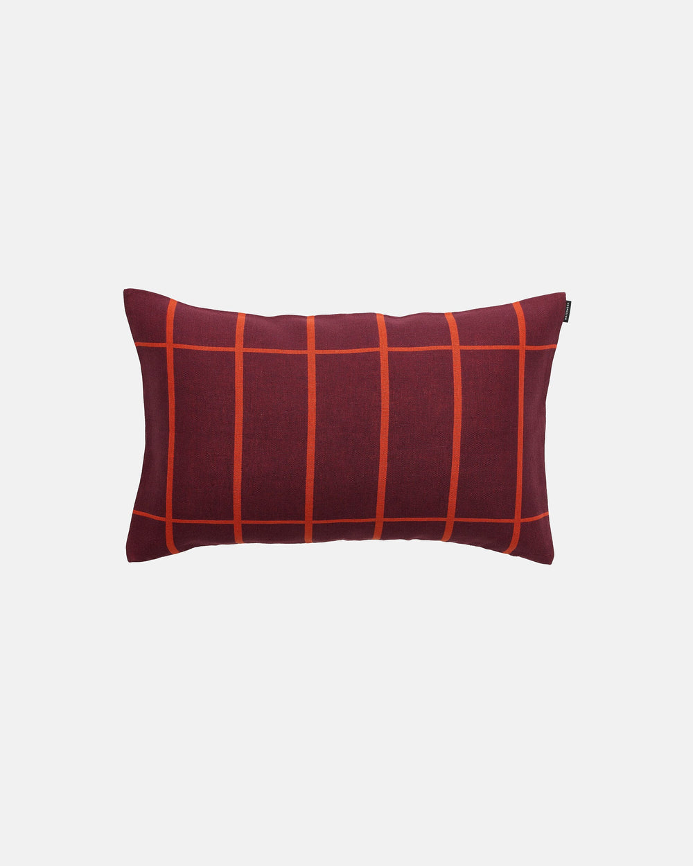 Marimekko Tiiliskivi Cushion Cover 40 x 60 cm – Plum / Orange Red