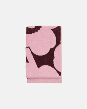 Marimekko Unikko Bath Towel 70 x 150 cm – Plum / Pink