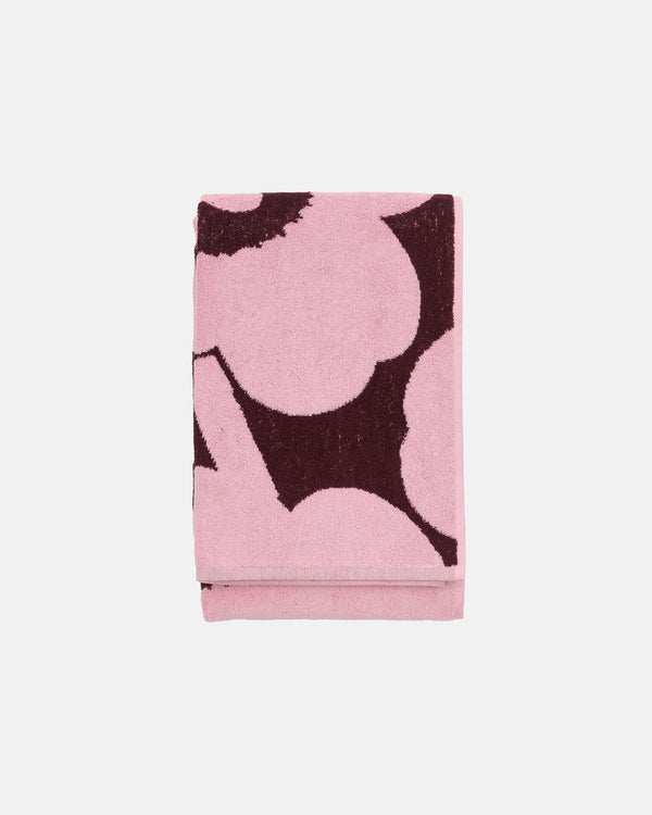Marimekko Unikko Bath Towel 70 x 150 cm – Plum / Pink
