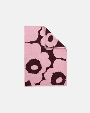 Marimekko Unikko Hand Towel 50 x 70 cm – Plum / Pink