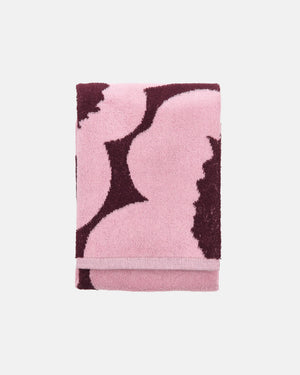 Marimekko Unikko Hand Towel 50 x 70 cm – Plum / Pink
