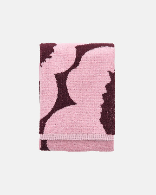 Marimekko Unikko Hand Towel 50 x 70 cm – Plum / Pink