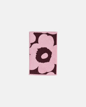 Marimekko Unikko Guest Towel 30 x 50 cm – Plum / Pink