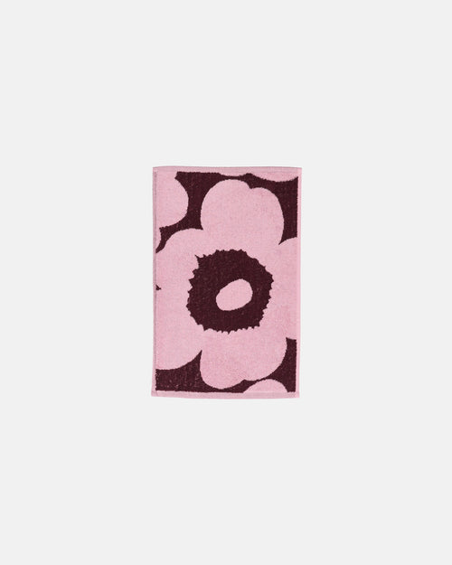 Marimekko Unikko Guest Towel 30 x 50 cm – Plum / Pink