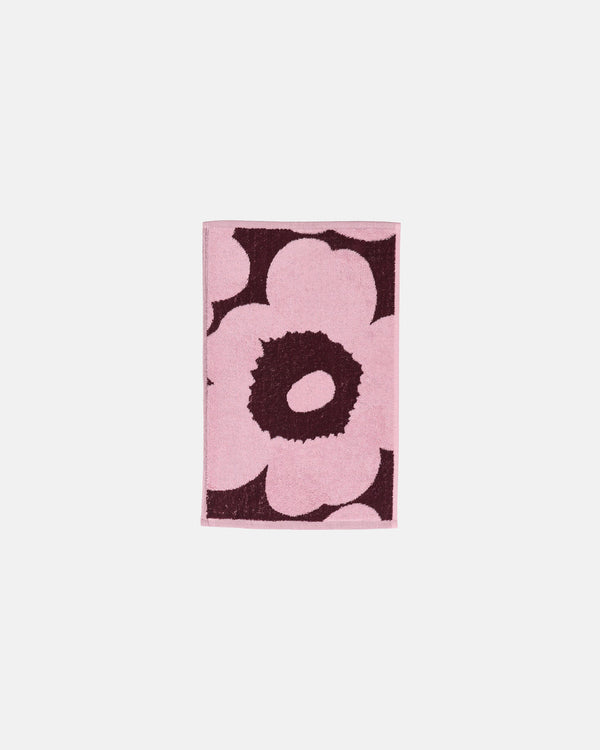 Marimekko Unikko Guest Towel 30 x 50 cm – Plum / Pink