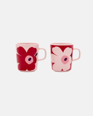 Marimekko Oiva / Juhla Unikko Mug 2.5 dl 2 pcs