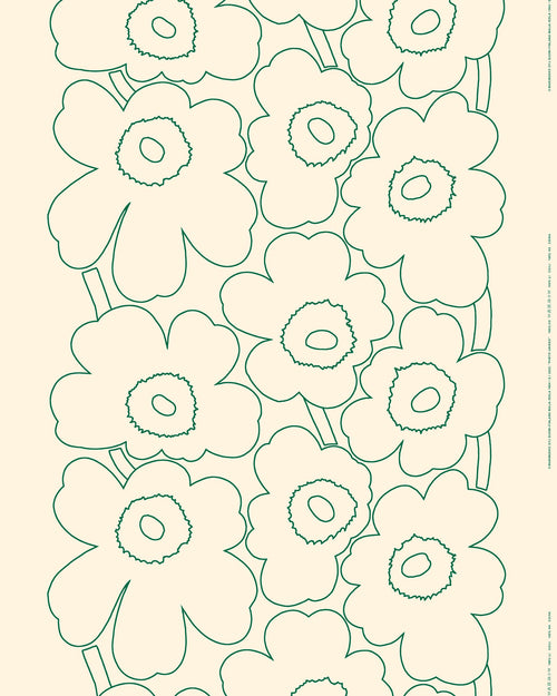 Marimekko Piirto Unikko Linen Fabric 10 m