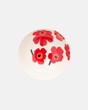 Marimekko Oiva / Unikko Bowl 1.3 l – White / Red / Blue