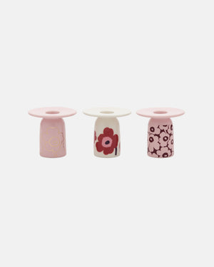 Marimekko Unikko Candle Holder Set 3 pcs