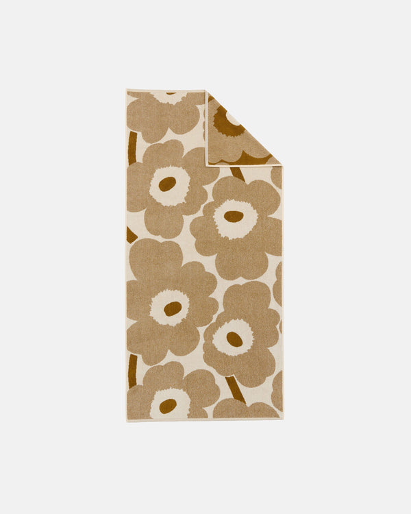 Marimekko Unikko Bath Towel 70 x 150 cm – Off-White / Bronze