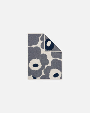 Marimekko Unikko Hand Towel 50 x 70 cm – Off-White / Blueberry