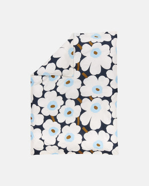 Marimekko Unikko Duvet Cover 135 / 140 x 200 cm – Blueberry / Off-White / Cold Blue
