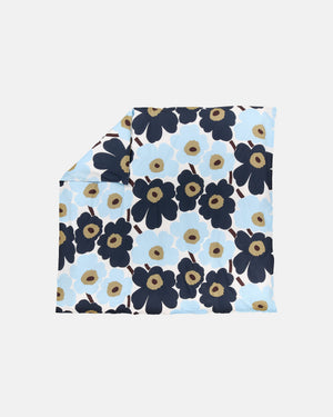 Marimekko Unikko Duvet Cover 210 x 210 cm – Off-White / Blueberry / Cold Blue