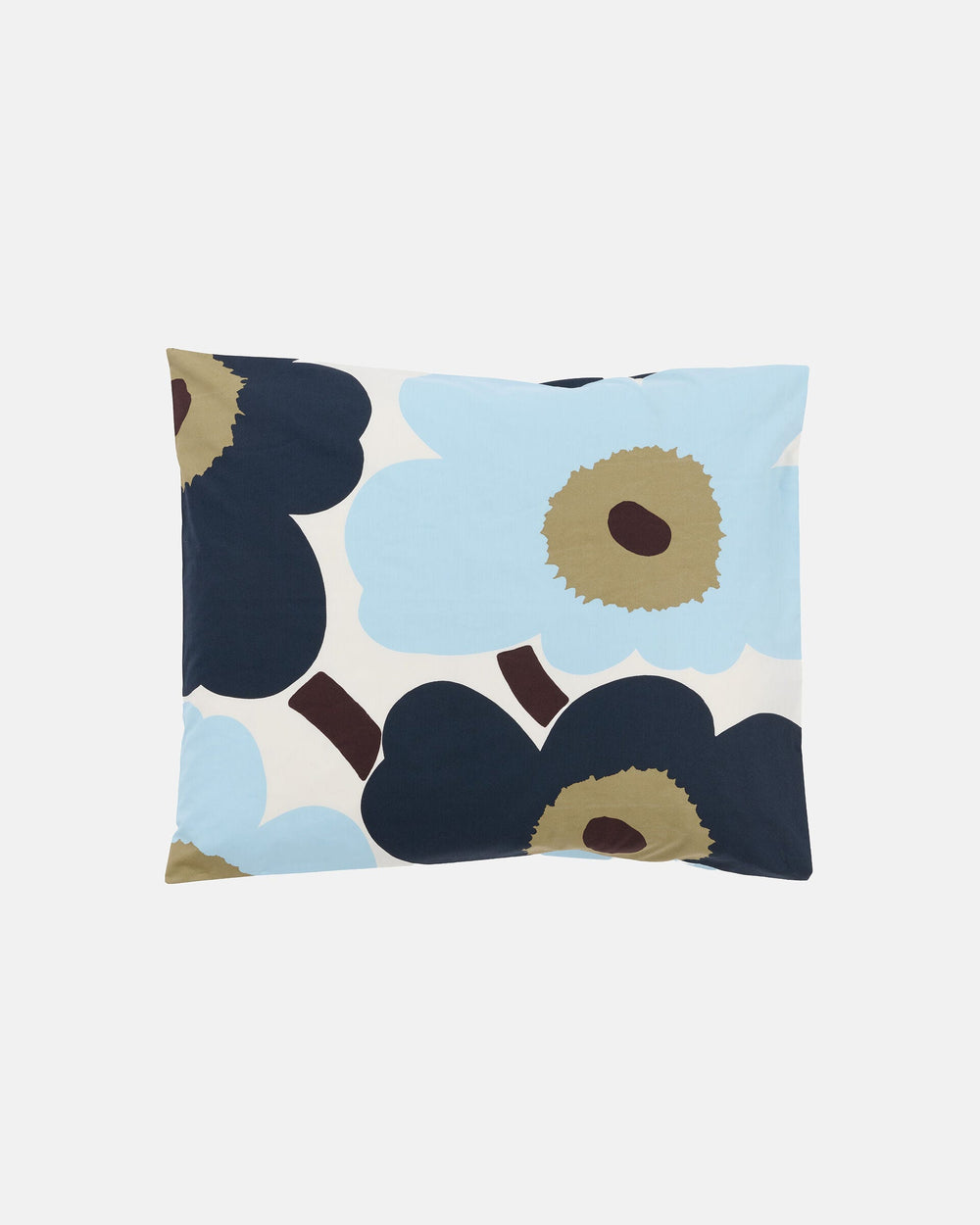 Marimekko Unikko Pillow Case 60 x 63 / 65 x 65 cm – Off-White / Blueberry / Cold Blue