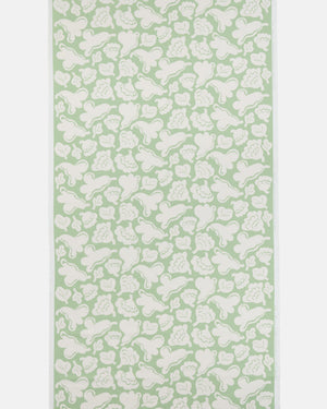 Marimekko Pieni Kukasta Kukkaan Cotton Fabric – Pale Green / Off-White